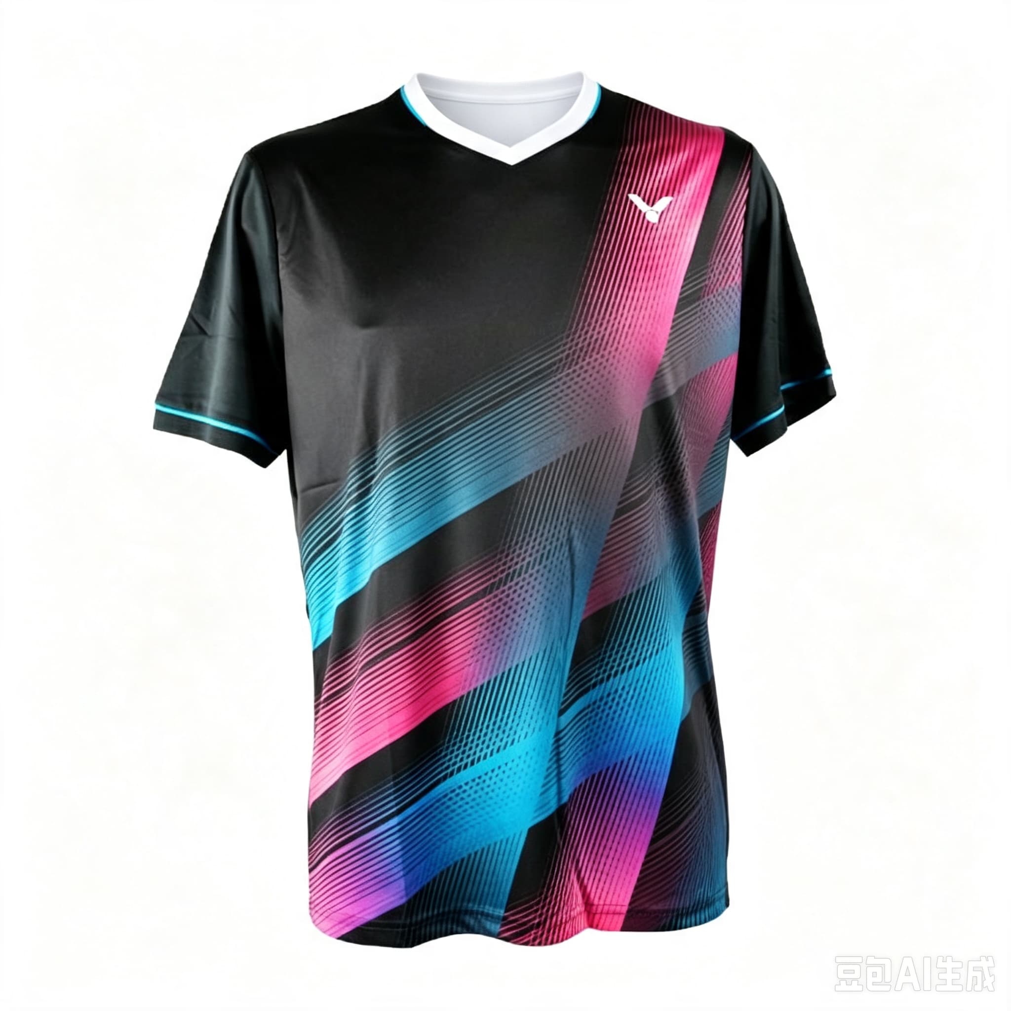 Badminton Rank - Мужская футболка для бадминтона с V-образным